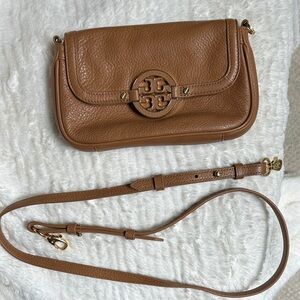 Tory Burch Brown Leather Crossbody Bag